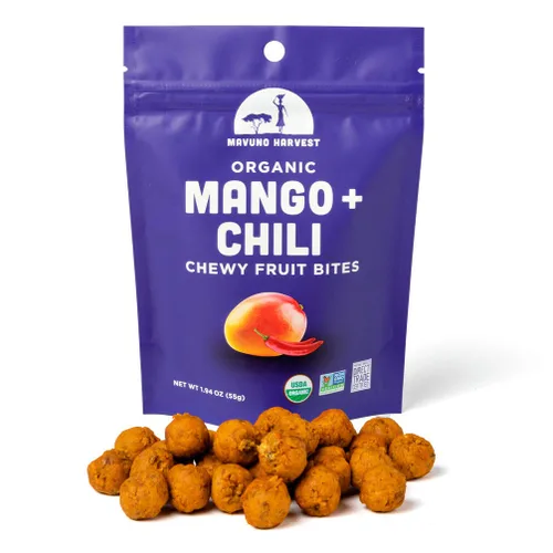 Miniatura 4 de Mavuno Harvest Bocadillos de frutas orgánicas – Bocados de fruta masticables – Alimentos saludables para niños y adultos – de origen ético, sin OMG