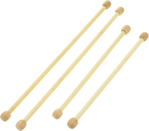 EXCEART 4 barras de madera para colgar banderas de pared horizontales de bambú, varillas de macramé para colgar en la pared, postes para colgar en