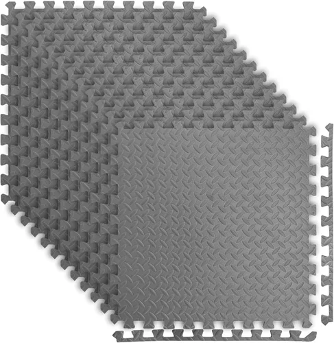 Miniatura 15 de Art3d Eva Puzzle - Alfombrillas de ejercicio de espuma de 24 x 24 x 1/2 pulgadas de grosor para gimnasios, pisos, entrenamiento, equipos