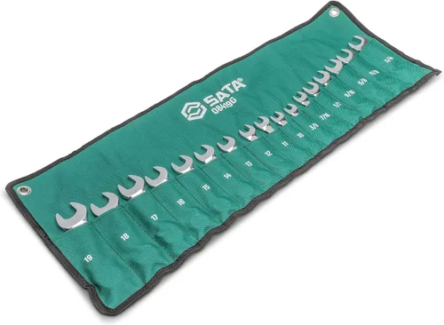 Miniatura 2 de SATA Juego de llaves rechonchas de 17 piezas de 12 puntos Tamaños SAE de 3/8 a 3/4 pulgadas y métricas de 0.394 in a 0.748 in Carga fuera