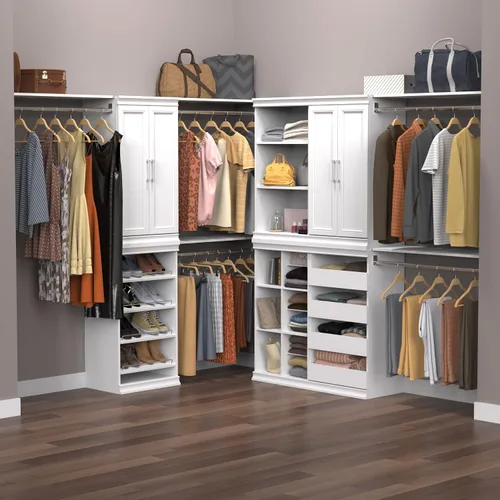 Miniatura 12 de ClosetMaid - Unidad de almacenamiento modular apilable de 3 estantes, color arena