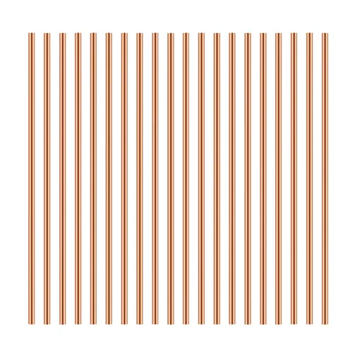 Therwen Varilla redonda de cobre puro, 20 unidades, 4 pulgadas de largo, 0.118 in de diámetro, varilla de cobre sólido para manualidades de metal y