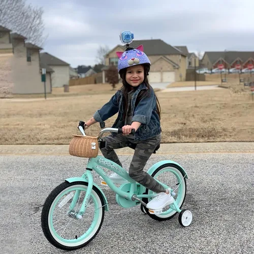 Miniatura 5 de JOYSTAR Bicicleta de crucero para niños de 12, 14 y 16 pulgadas, para niños de 2 a 7 años, bicicleta para niños con ruedas de entrenamiento, freno