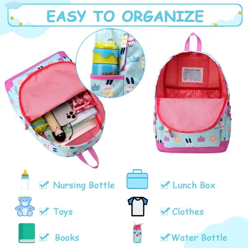Miniatura 3 de VASCHY - Mochilas para niños y niñas, ligeras, resistentes al agua, con correa para el pecho