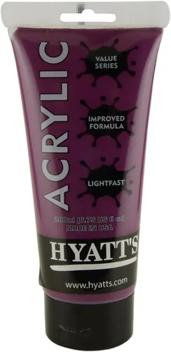 Miniatura 91 de Hyatt's Alizarine - Pintura acrílica carmesí Tubo de pintura acrílica de 2.5 fl oz de grado artístico Secado rápido y pintura no tóxica