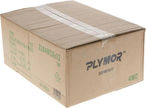 Miniatura 4 de Plymor 6 x 12 pulgadas (caja de 1,000), bolsas de plástico con cierre de cremallera resistente de 4 mil