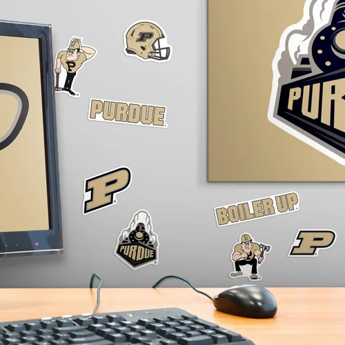 Miniatura 6 de Universidad de Purdue Paquete Variado de 50 Calcomanías Grandes de Vinilo de Lujo - Laptop, Botella de Agua, Scrapbooking, Tableta, Monopatín