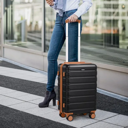 Miniatura 7 de Juegos de equipaje rígido de 20 pulgadas con mochila, equipaje de mano de 22 x 14 x 9 pulgadas, aprobado por aerolíneas para hombres y mujeres