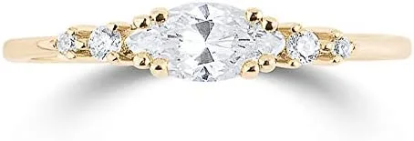 Miniatura 2 de Milla 925 Sterling Silver or 14K Gold Plated Sterling Silver Stackable CZ Cluster Ring for Women AAAAA Cubic Zirconia Hypoallergenic Tarnish