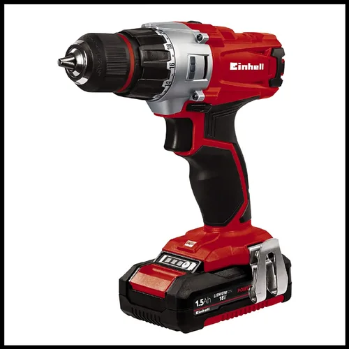 Miniatura 2 de Einhell TE-CD - Kit de taladro de taller Power X-Change de 18/2 Li de 18 voltios, 3/8 pulgadas (con batería de 1.5 Ah + cargador)