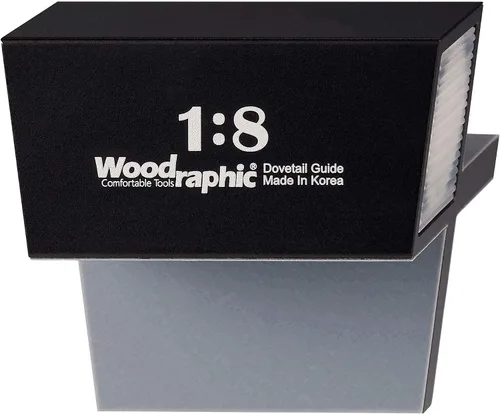 Miniatura 6 de Guía de sierra de cola de milano - Ángulo 1:6 para madera blanda - Herramienta magnética de carpintería de aluminio CNC para precisión de corte
