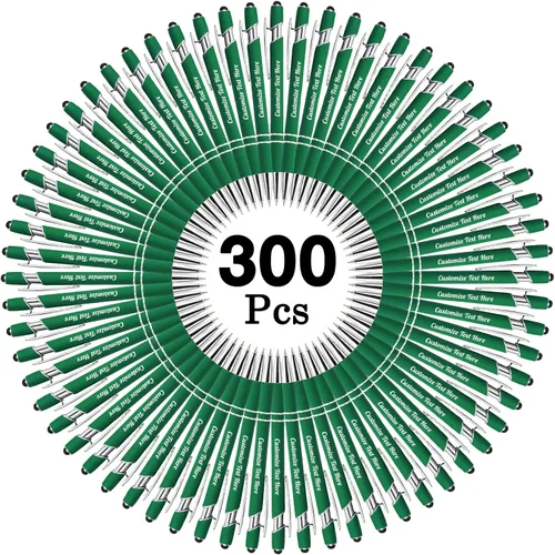 Miniatura 56 de Hasta 500 bolígrafos personalizados a granel con logotipo de mensaje de nombre comercial, bolígrafos grabados personalizados con lápiz óptico