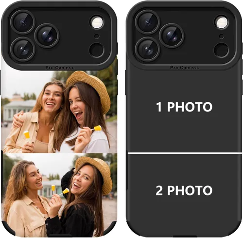 Miniatura 7 de Funda personalizada para iPhone 17, 16, 15, 14, 13, 12, 11 Pro/Max/Air/Puls, piel sintética + material TPU, bolsa de aire de cuatro esquinas es