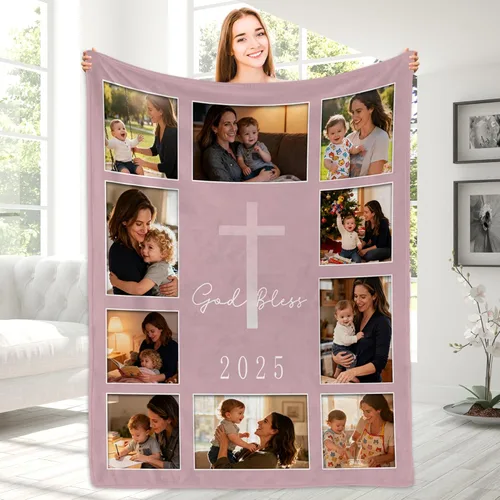 Miniatura 19 de Magimagine - Manta personalizada para papá con foto, mantas personalizadas con foto para papá de parte de su hija o hijo, regalos de cumpleaños