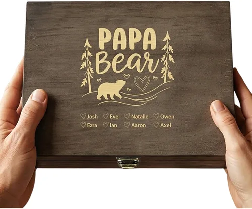 Miniatura 14 de Caja de Recuerdos de Madera Personalizada con Grabado Personalizado Caja de Memoria de Aventura para Parejas Recuerdos de Viaje Fotos Cartas - Cajas