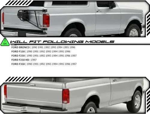 Miniatura 5 de EPIC LIGHTING OE Spec - Luces traseras de repuesto compatibles con Ford 90-96, BRONCO F150, F250, F350, par Luz trasera Par