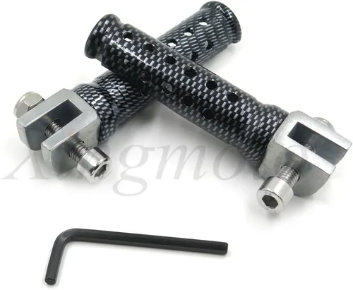Miniatura 6 de Estriberas plegables para motocicleta, estribos delanteros compatibles con Yamaha FZR 600 XJ 600S YZF 600R 750R 1000 FZS1 FZ-1 R1 R6, pedal