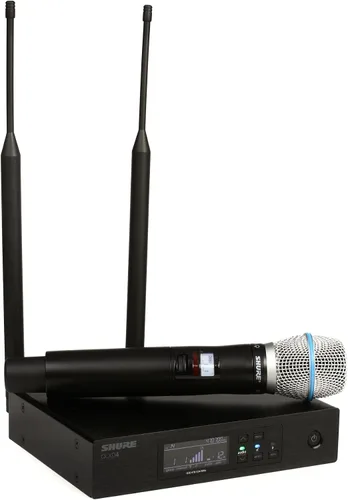 Miniatura 4 de Shure Transmisor de mano QLXD2/B87A con cápsula de micrófono vocal BETA 87A - para uso con sistemas de micrófono inalámbrico digital QLX-D, receptor