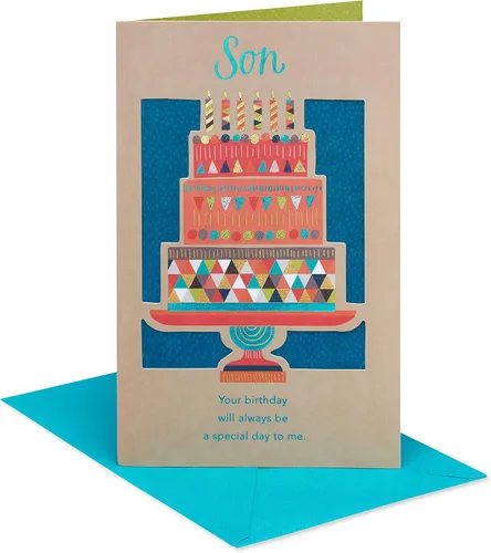 Miniatura 6 de Tarjeta de cumpleaños de American Greetings para hijo (Querido hijo)