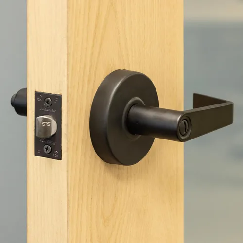 Miniatura 2 de Master Lock SLCHPV10B - Manija de puerta de privacidad comercial de grado 2, acabado de bronce aceitado