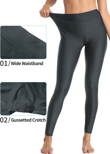 Miniatura 90 de ATTRACO Pantalones de natación de talle alto - Leggings de natación para mujer