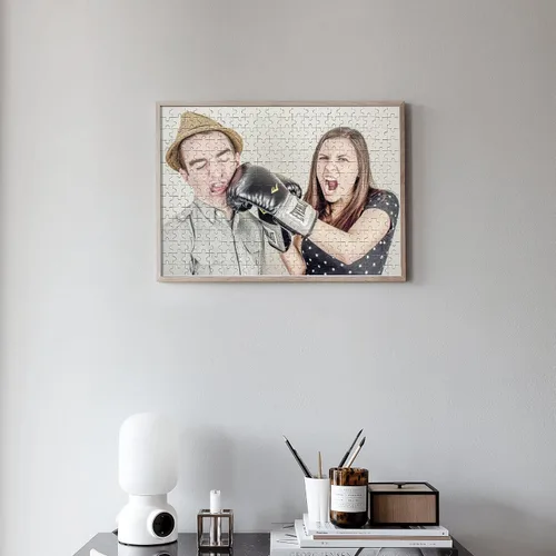 Miniatura 9 de Rompecabezas Personalizado de Fotos de 1000/500/300 Piezas, Rompecabezas de Madera Personalizado como Regalos para Familia, Boda, Amigo 300 piezas