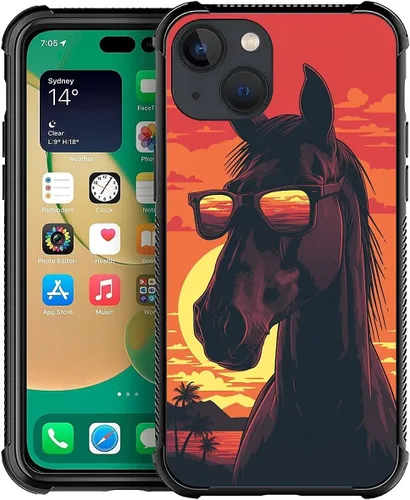 Miniatura 45 de CARLOCA Funda para iPhone XR, diseño de jirafa de cristal, ultra protección, a prueba de golpes, silicona suave TPU antideslizante para iPhone XR