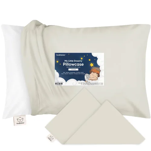Miniatura 26 de KeaBabies Funda de almohada para niños pequeños de 13 x 18 pulgadas, funda de almohada de algodón orgánico para niños, niñas, funda de algodón suave