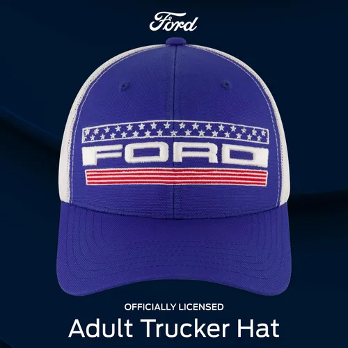 Miniatura 2 de Ford Truck Hat, Logo Mesh Adjustable Baseball Cap with Curved Brim
