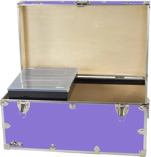 Miniatura 12 de C&N Footlockers - Baúl de almacenamiento grande con bandeja - Fabricado en los Estados Unidos - Solo casillero de acero en Amazon - Cofre duradero