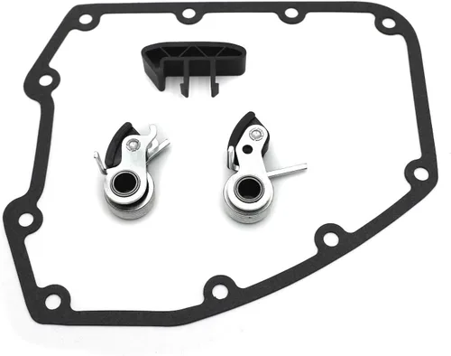 Miniatura 2 de Reemplazo de la guía de cadena de doble leva Junta de cubierta del tensor interior exterior compatible con 1999-2006 H-D Dyna Softail