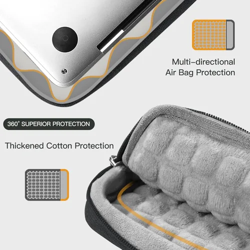 Miniatura 4 de Funda protectora de 360° para MacBook Pro M4/M3/M2/M1 Chips Pro/Max A2992 A2918 A2779 A2442 2024-2021, 13 pulgadas Air A2681 A2337 Pro A2686 A2338