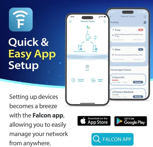 Miniatura 13 de Router WiFi 6 G530 5G NR AX3000 con ranura para tarjeta SIM, puerta de enlace celular, antenas optimizadas de alta ganancia, failover dual WAN
