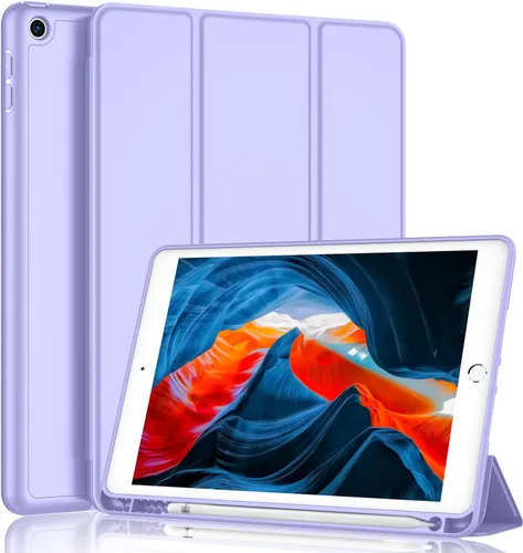 Miniatura 9 de iMieet - Funda para iPad de 9ª generación 2021/iPad de 8ª generación 2020 de 10.2 pulgadas con soporte para lápices, funda para iPad de 7ª