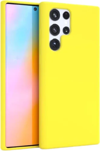 Miniatura 4 de FELONY CASE - Funda Samsung Galaxy S22 Plus - Elegante funda de silicona amarilla neón - Fundas protectoras a prueba de golpes de 360° para Samsung