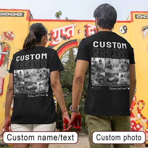 Miniatura 43 de Sudaderas con capucha personalizadas diseñan el tuyo propio, retrato de camisa de la foto, regalos personalizados para el día de San Valentín