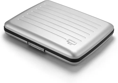 Miniatura 31 de Cartera de aluminio ÖGON -DESIGNS-, de gran capacidad con cerradura metálica, protección RFID contra fraudes y desmagnetización, modelo Smart Case