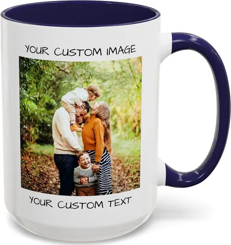 Taza de café personalizada – Taza de cerámica personalizada con foto, texto o logotipo, taza de té | Taza personalizada con imagen o mensaje | Idea