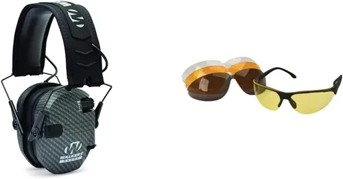 Walker's Patrior Series Right to Bear Arms - Auriculares electrónicos Carbon