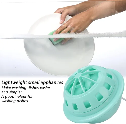 Miniatura 2 de Lavavajillas USB, lavadora de platos Suministro de cocina para el hogar 15 minutos Retire rápidamente a la vajilla Frutas Verduras (verde)