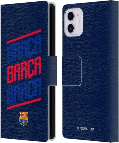 Miniatura 64 de Head Case Designs Funda de piel con licencia oficial del FC Barcelona Barca Crest Graphics para iPhone 11