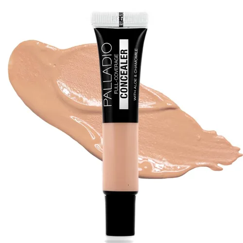 Miniatura 12 de Palladio Corrector de cobertura completa - Fórmula cremosa para rostro y debajo de los ojos, disfraza ojeras, manchas, líneas finas, unifica el tono