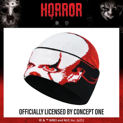Miniatura 3 de Concept One Stephen King's IT Pennywise - Gorro de invierno enrollable, color negro, talla única, Negro