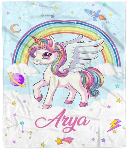 Miniatura 25 de Manta de bebé safari personalizada con nombre personalizado para niñas, hija recién nacida, nieta, sobrina, cumpleaños, manta de forro polar