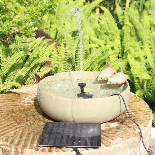 Miniatura 5 de CYDZSW Bomba de fuente de agua solar para baño de pájaros, estanque de peces de energía solar, fuentes al aire libre, kit de fuente de piscina