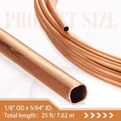 Miniatura 2 de Sadnyy Tubo de Cobre para Refrigeración Tubería de Cobre Bobina de Tubería Flexible Sin Costuras Hueca Suave Tubería Metálica Industrial para Aire