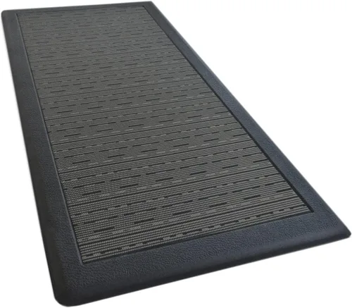 Miniatura 3 de iCustomRug Tapete ergonómico antifatiga, para estar cómodo de pie en la cocina, baño, estación de trabajo, tapete de espuma viscoelástica de 39 x 20