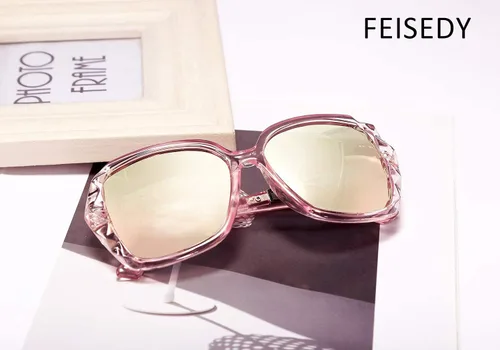 Miniatura 82 de FEISEDY - gafas de sol polarizadas para mujer, marco compuesto brillante B2289