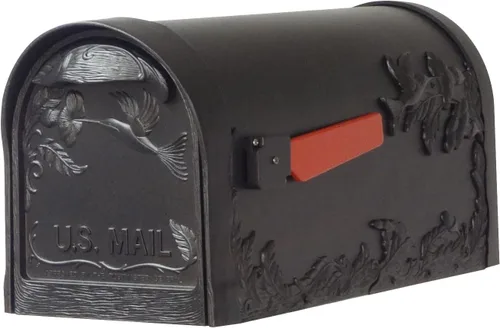 Miniatura 6 de SCB-1005_SPK600-BLK - Buzón de colibrí con poste de aluminio, color negro