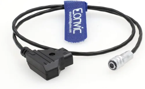 Miniatura 5 de Weipu 2 pines hembra para BMPCC 4K Blackmagic Pocket 4K a D-Tap Cable de alimentación oro montaje en V batería 1M